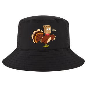 Thanksgiving Cat Funny Fake Cat Turkey Meow Thanksgiving Cool Comfort Performance Bucket Hat