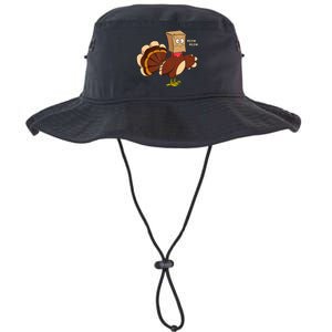 Thanksgiving Cat Funny Fake Cat Turkey Meow Thanksgiving Legacy Cool Fit Booney Bucket Hat