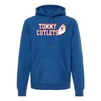 Tommy Cutlets Football Quarterback Ny Italian Hand Gesture Premium Hoodie