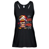 Too Cute For An Ugly Sweater Funny Sarcastic Grumpy Duck Christmas Ladies Essential Flowy Tank