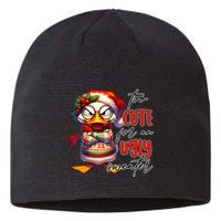 Too Cute For An Ugly Sweater Funny Sarcastic Grumpy Duck Christmas Sustainable Beanie