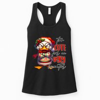 Too Cute For An Ugly Sweater Funny Sarcastic Grumpy Duck Christmas Womens Tank Top