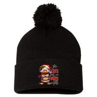 Too Cute For An Ugly Sweater Funny Sarcastic Grumpy Duck Christmas Pom Pom 12in Knit Beanie