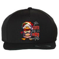Too Cute For An Ugly Sweater Funny Sarcastic Grumpy Duck Christmas Wool Snapback Cap