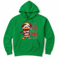 Too Cute For An Ugly Sweater Funny Sarcastic Grumpy Duck Christmas Hoodie