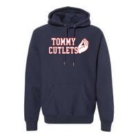 Tommy Cutlets Football Quarterback Ny Italian Hand Gesture Premium Hoodie