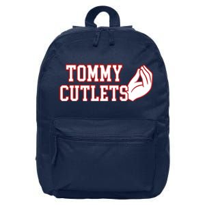 Tommy Cutlets Football Quarterback Ny Italian Hand Gesture 16 in Basic Backpack