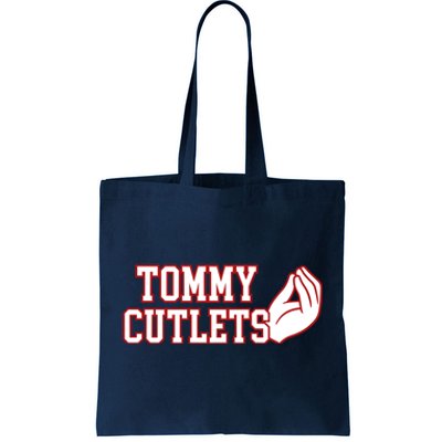 Tommy Cutlets Football Quarterback Ny Italian Hand Gesture Tote Bag