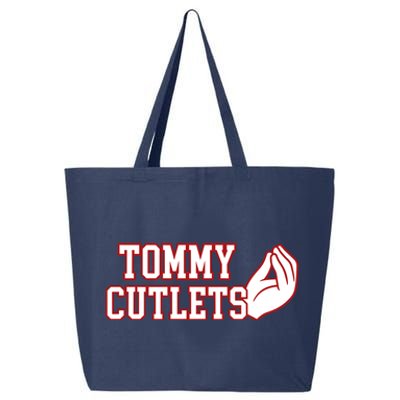 Tommy Cutlets Football Quarterback Ny Italian Hand Gesture 25L Jumbo Tote