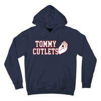 Tommy Cutlets Football Quarterback Ny Italian Hand Gesture Tall Hoodie