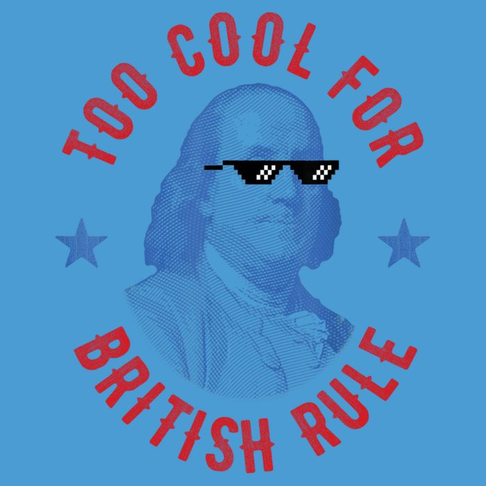 Too Cool For British Rule Funny Ben Benjamin Franklin 4th Of July Tie Dye Hoodie