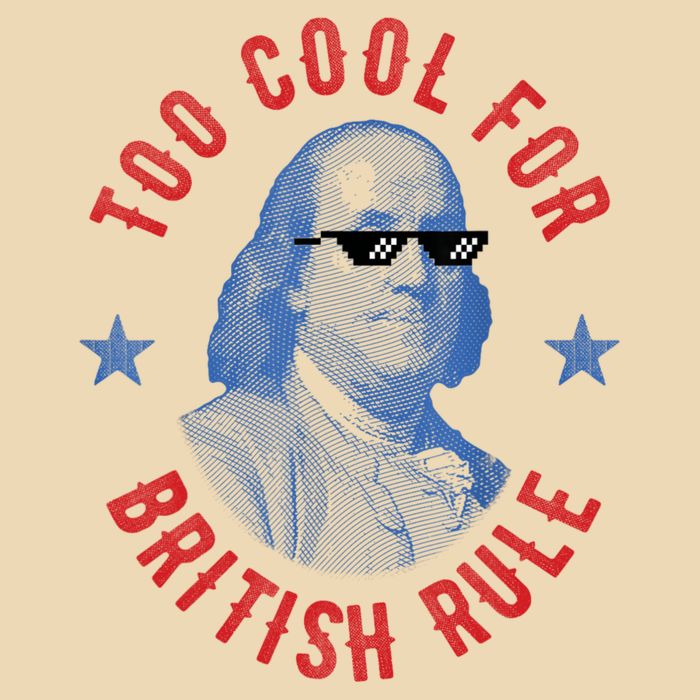 Too Cool For British Rule Funny Ben Benjamin Franklin 4th Of July Bag
