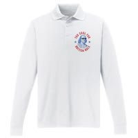 Too Cool For British Rule Funny Ben Benjamin Franklin 4th Of July Performance Long Sleeve Polo