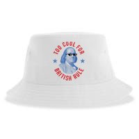 Too Cool For British Rule Funny Ben Benjamin Franklin 4th Of July Sustainable Bucket Hat