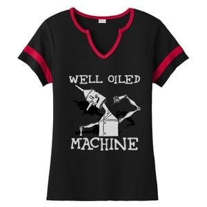 Tin Cool Gift Artwell Oiled Machine Retro Wizard Of Oz Cool Gift Ladies Halftime Notch Neck Tee