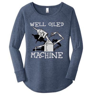 Tin Cool Gift Artwell Oiled Machine Retro Wizard Of Oz Cool Gift Women's Perfect Tri Tunic Long Sleeve Shirt