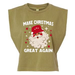 Trump Christmas Gag Joke Make Christmas Great Again Santa Garment-Dyed Women's Muscle Tee