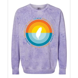 Taiwan China Graphic Gift Colorblast Crewneck Sweatshirt