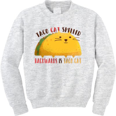 Taco Cat Graphic Kids Sweatshirt