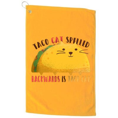 Taco Cat Graphic Platinum Collection Golf Towel