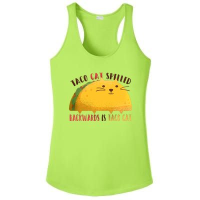 Taco Cat Graphic Ladies PosiCharge Competitor Racerback Tank