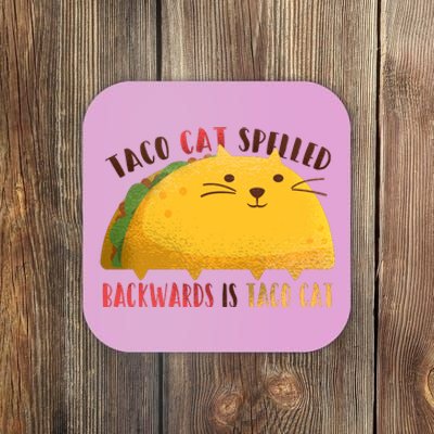 Taco Cat Graphic Coaster