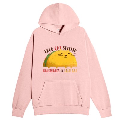 Taco Cat Graphic Urban Pullover Hoodie