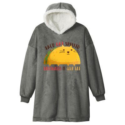 Taco Cat Graphic Hooded Wearable Blanket