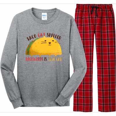 Taco Cat Graphic Long Sleeve Pajama Set