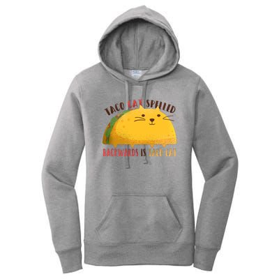 Taco Cat Graphic Women's Pullover Hoodie