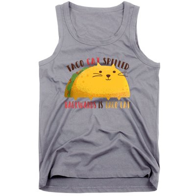 Taco Cat Graphic Tank Top