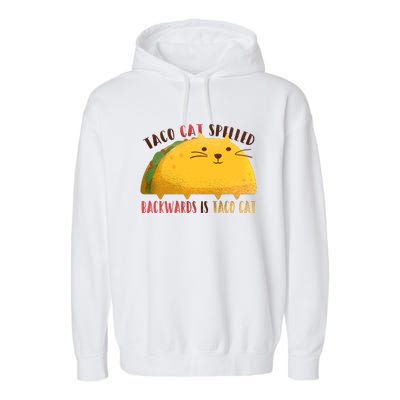 Taco Cat Graphic Garment-Dyed Fleece Hoodie