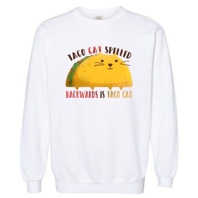 Taco Cat Graphic Garment-Dyed Sweatshirt