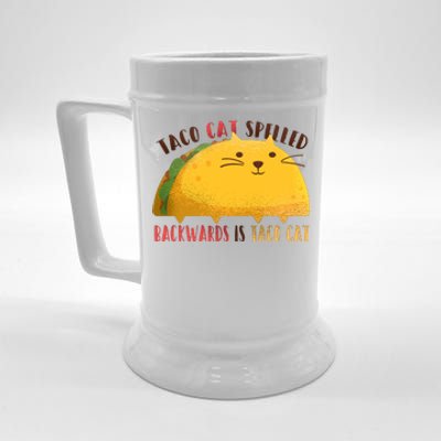 Taco Cat Graphic Beer Stein