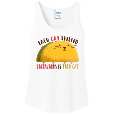 Taco Cat Graphic Ladies Essential Tank