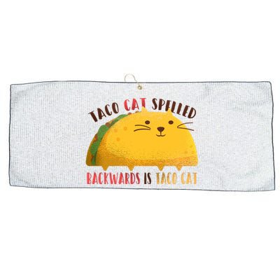 Taco Cat Graphic Large Microfiber Waffle Golf Towel