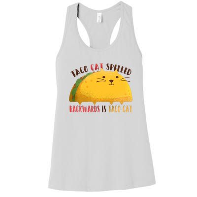 Taco Cat Graphic Women's Racerback Tank