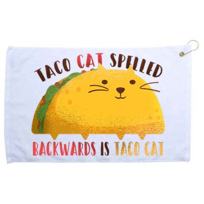 Taco Cat Graphic Grommeted Golf Towel