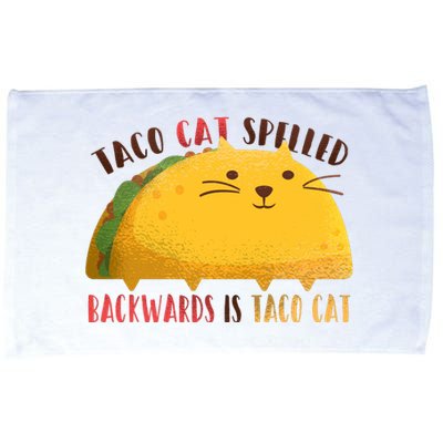 Taco Cat Graphic Microfiber Hand Towel