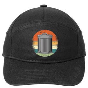 Trash Can Garbage Day 7-Panel Snapback Hat