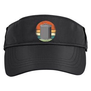 Trash Can Garbage Day Adult Drive Performance Visor