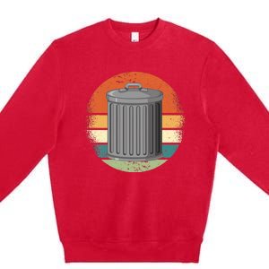 Trash Can Garbage Day Premium Crewneck Sweatshirt