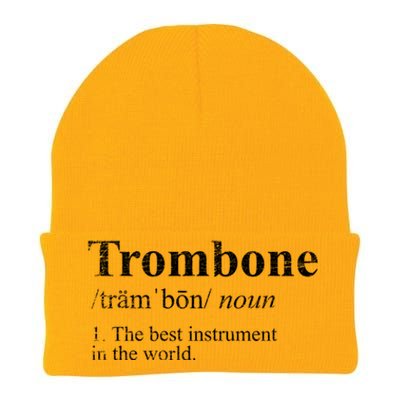 Trombone Cute Gift The Best Instrut In The World Knit Cap Winter Beanie