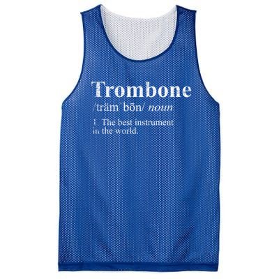 Trombone Cute Gift The Best Instrut In The World Mesh Reversible Basketball Jersey Tank