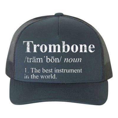 Trombone Cute Gift The Best Instrut In The World Yupoong Adult 5-Panel Trucker Hat