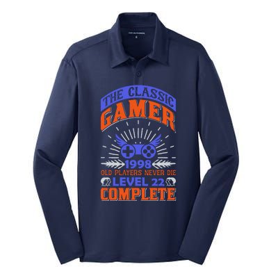 The Classic Gamer Silk Touch Performance Long Sleeve Polo