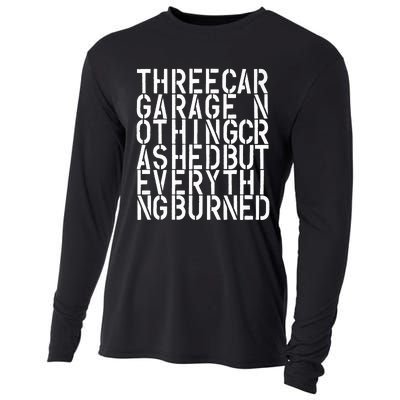 Three Car Garage Nothing Crashed But Everything Burned 3CG Cooling Performance Long Sleeve Crew