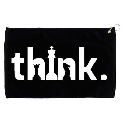 Think Chess Game Sport Grommeted Golf Towel