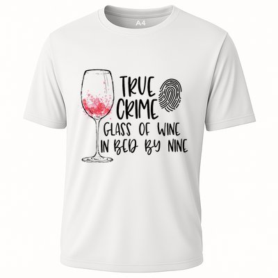 True Crime Glass Of Wine In Bed By Nine Meme Quote Performance Shirt