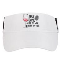 True Crime Glass Of Wine In Bed By Nine Meme Quote Adult Drive Performance Visor